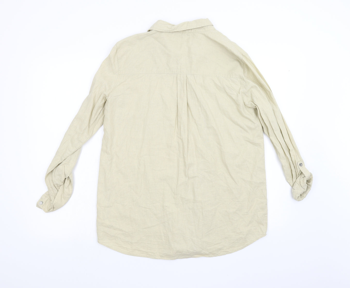 George Womens Beige   Tunic Button-Up Size 12