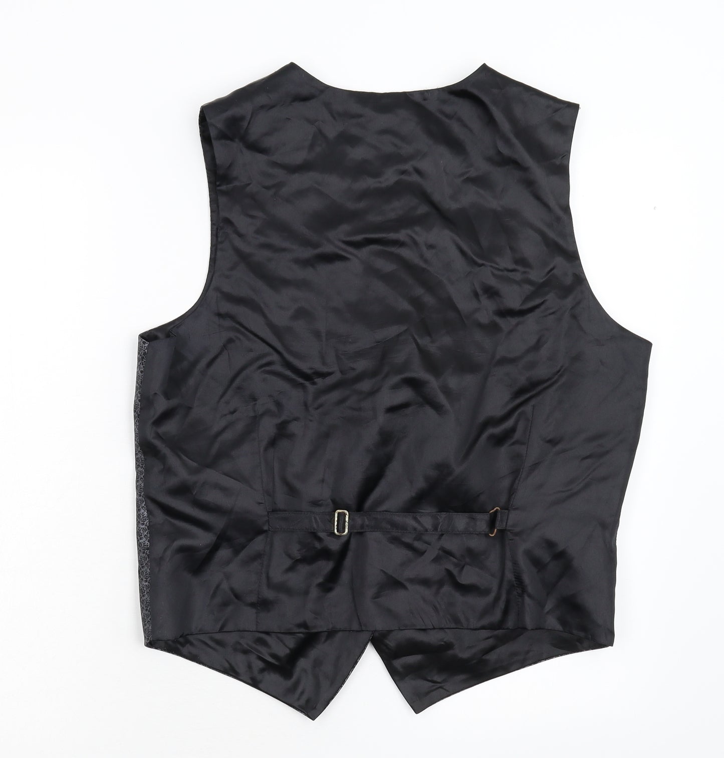 Debenhams Mens Grey Geometric  Jacket Suit Waistcoat Size M