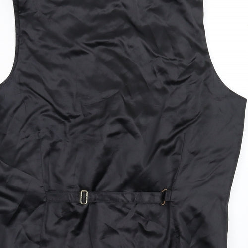 Debenhams Mens Grey Geometric  Jacket Suit Waistcoat Size M