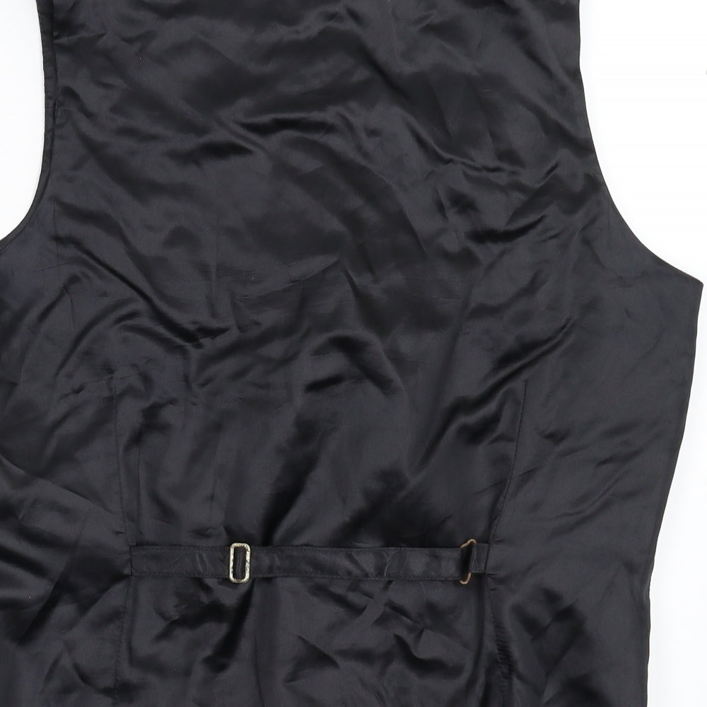 Debenhams Mens Grey Geometric  Jacket Suit Waistcoat Size M