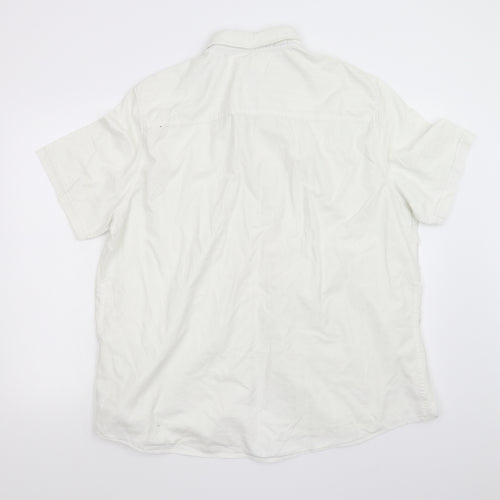 NEXT Mens White    Button-Up Size 2XL