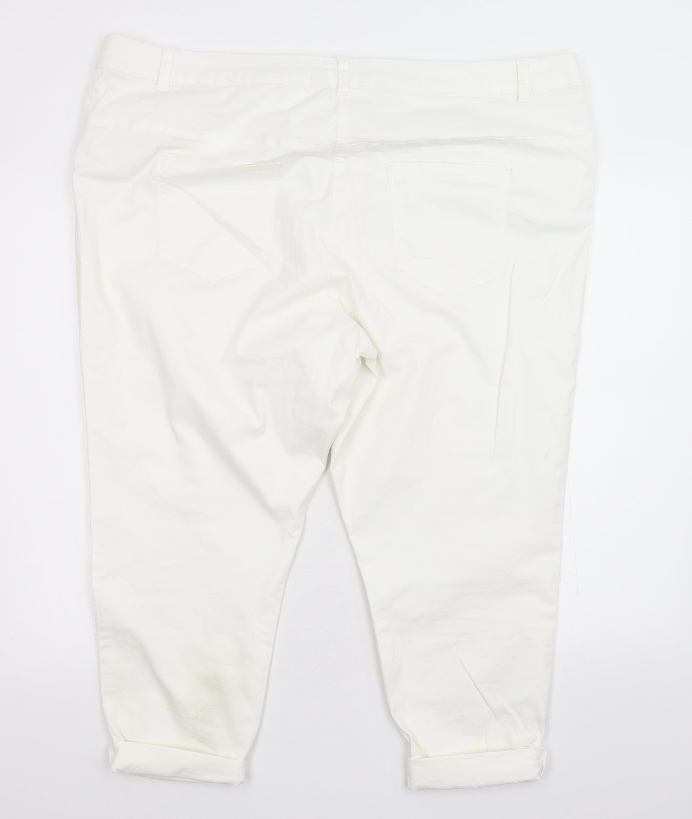 George Womens White  Denim Straight Jeans Size 22 L22 in