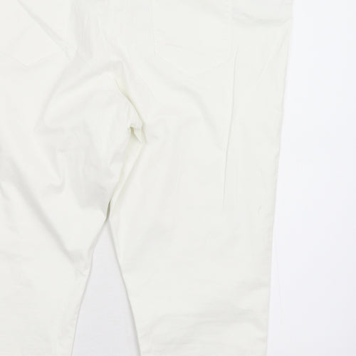 George Womens White  Denim Straight Jeans Size 22 L22 in