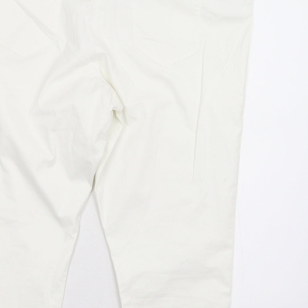 George Womens White  Denim Straight Jeans Size 22 L22 in