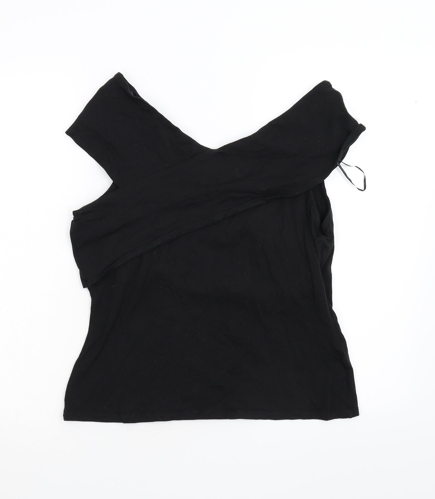 Papaya Womens Black   Basic T-Shirt Size 12