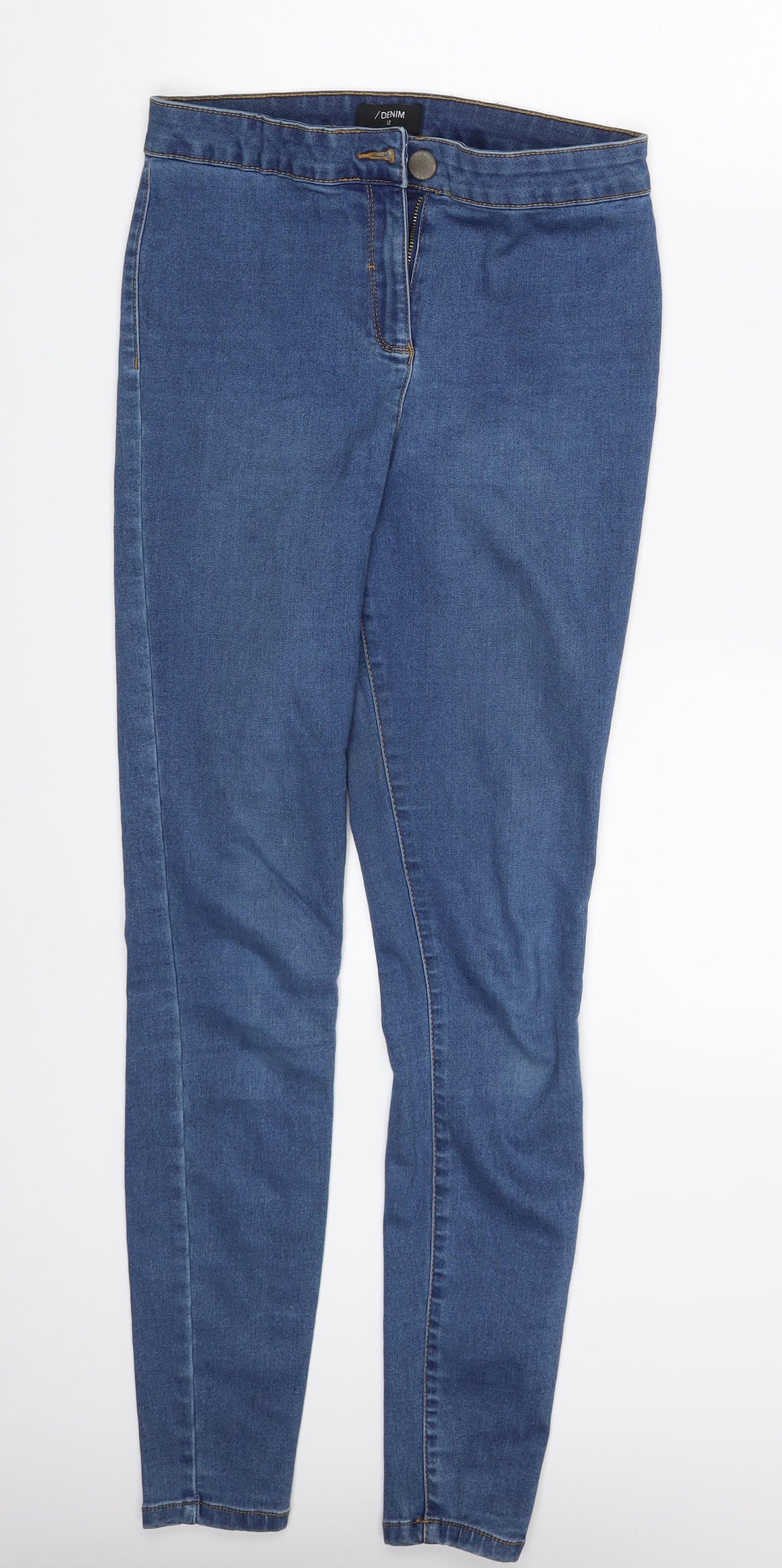 Matalan Womens Blue  Denim Jegging Leggings Size 12 L26 in