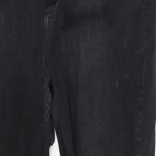 Denim Co. Womens Black  Denim Skinny Jeans Size 14 L25 in