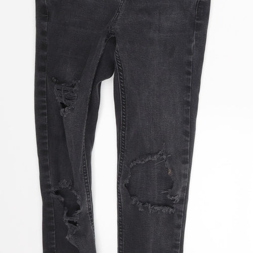 New Look Girls Grey  Denim Skinny Jeans Size 11 Years