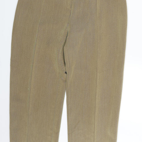 Saint-Honore Womens Gold   Trousers  Size 16 L24.5 in
