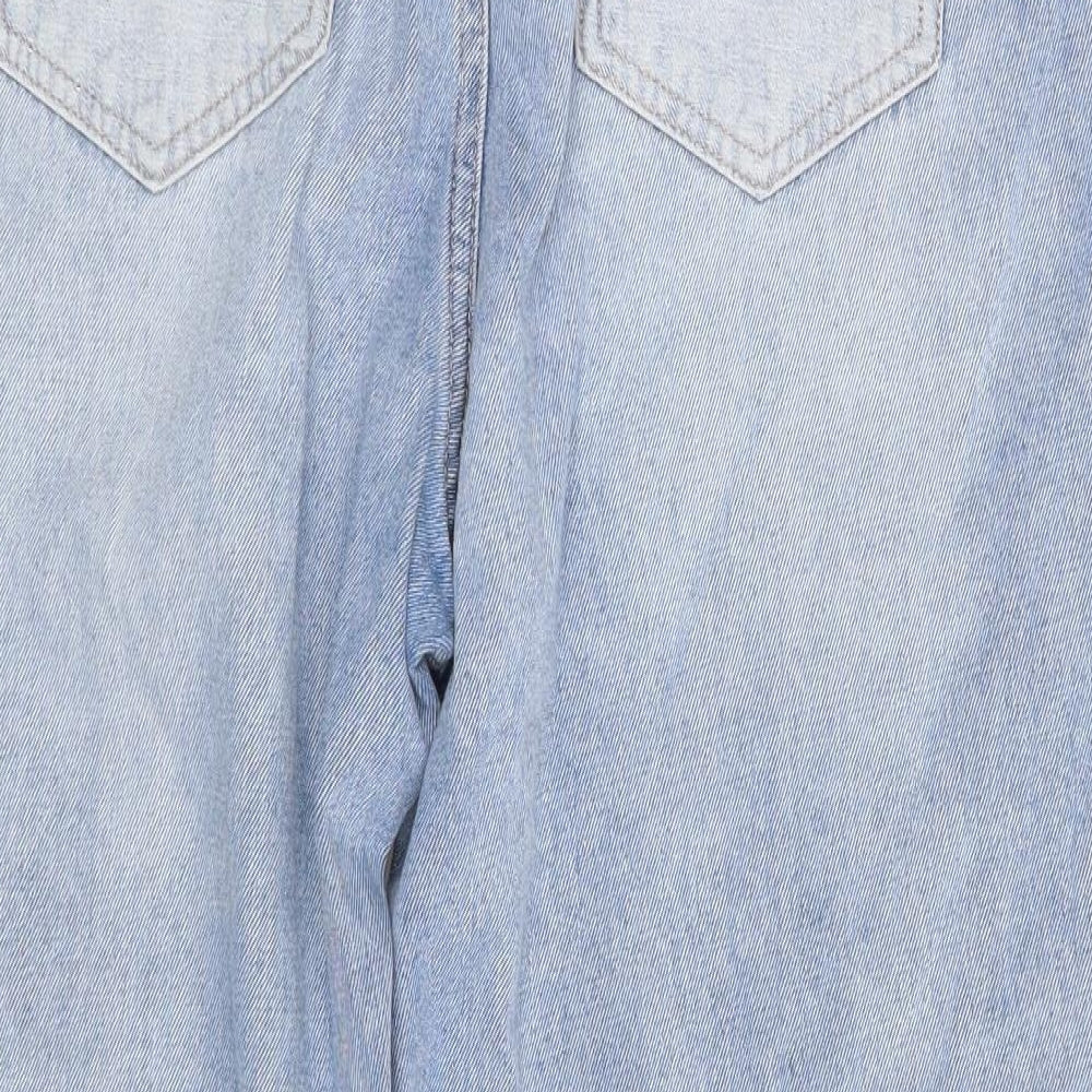 NEXT Womens Blue  Denim Cut-Off Shorts Size 18