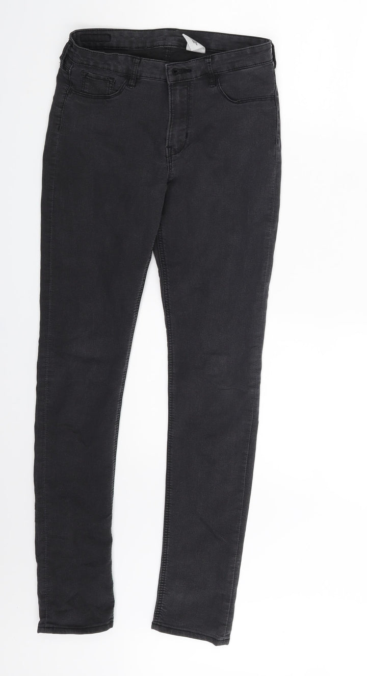 H&M Girls Grey Denim Skinny Jeans Size 13-14 Years