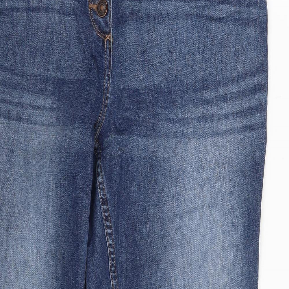 NEXT Womens Blue  Denim Straight Jeans Size 14 L26 in