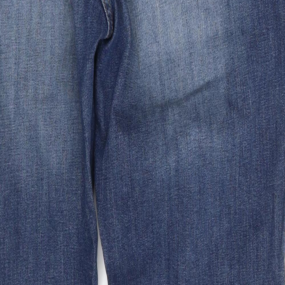 NEXT Womens Blue  Denim Straight Jeans Size 14 L26 in