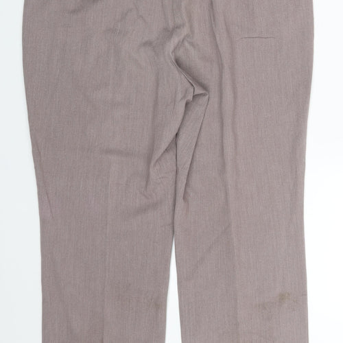 M&S Womens Purple   Trousers  Size 14 L24 in