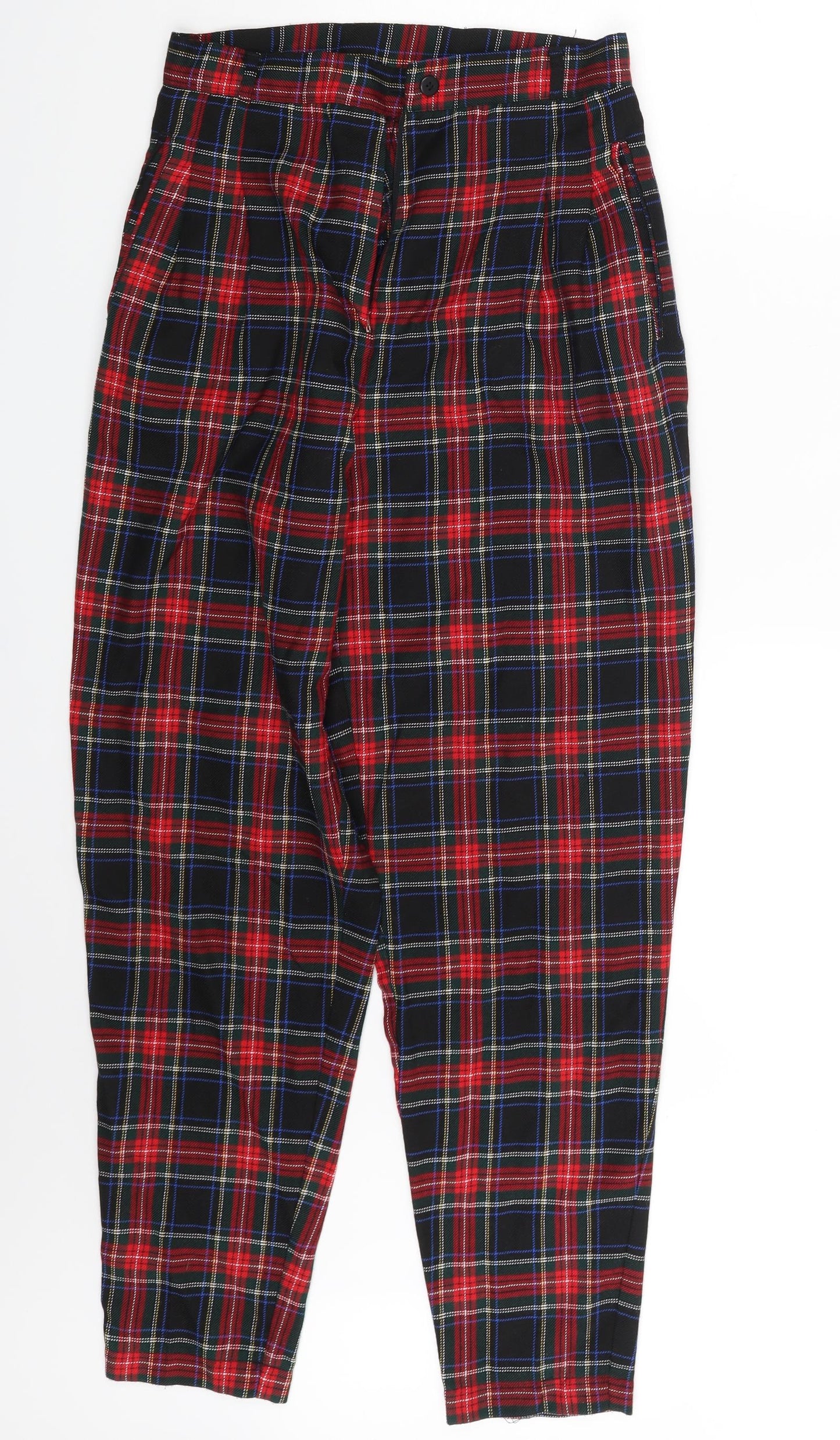 Preworn Womens Multicoloured Check  Sweatpants Trousers Size M L28 in
