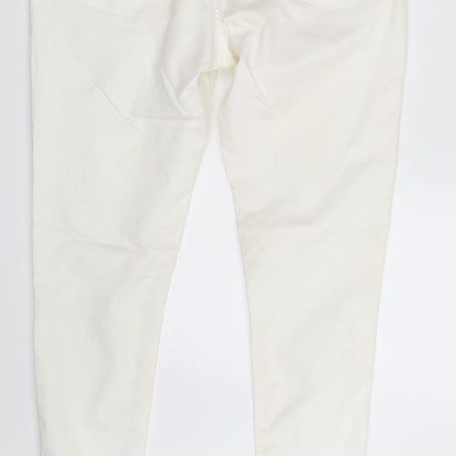 535 Womens Ivory  Denim Skinny Jeans One Size L30 in