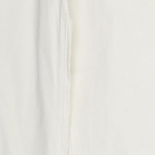 535 Womens Ivory  Denim Skinny Jeans One Size L30 in