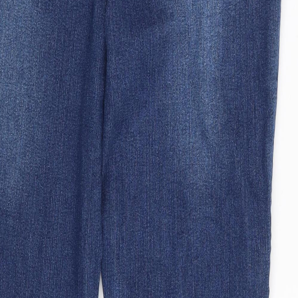 TU Womens Blue  Denim Bootcut Jeans Size 14 L27 in