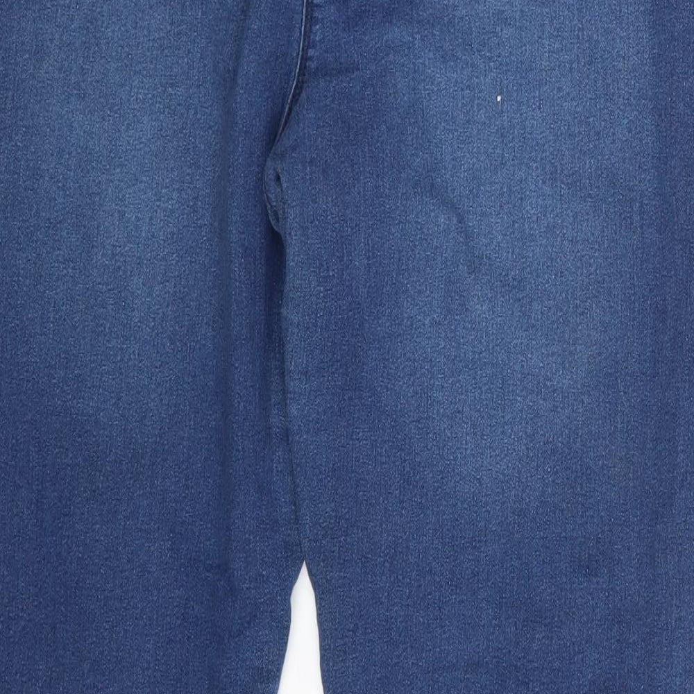 Simply Be Womens Blue  Denim Bootcut Jeans Size 16 L28 in