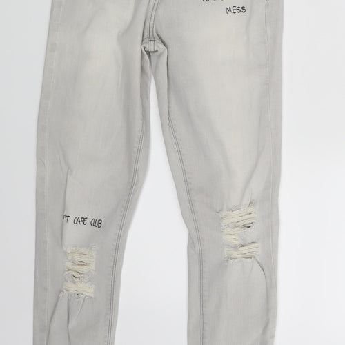 river is Womens White  Denim Skinny Jeans Size 10 L27 in