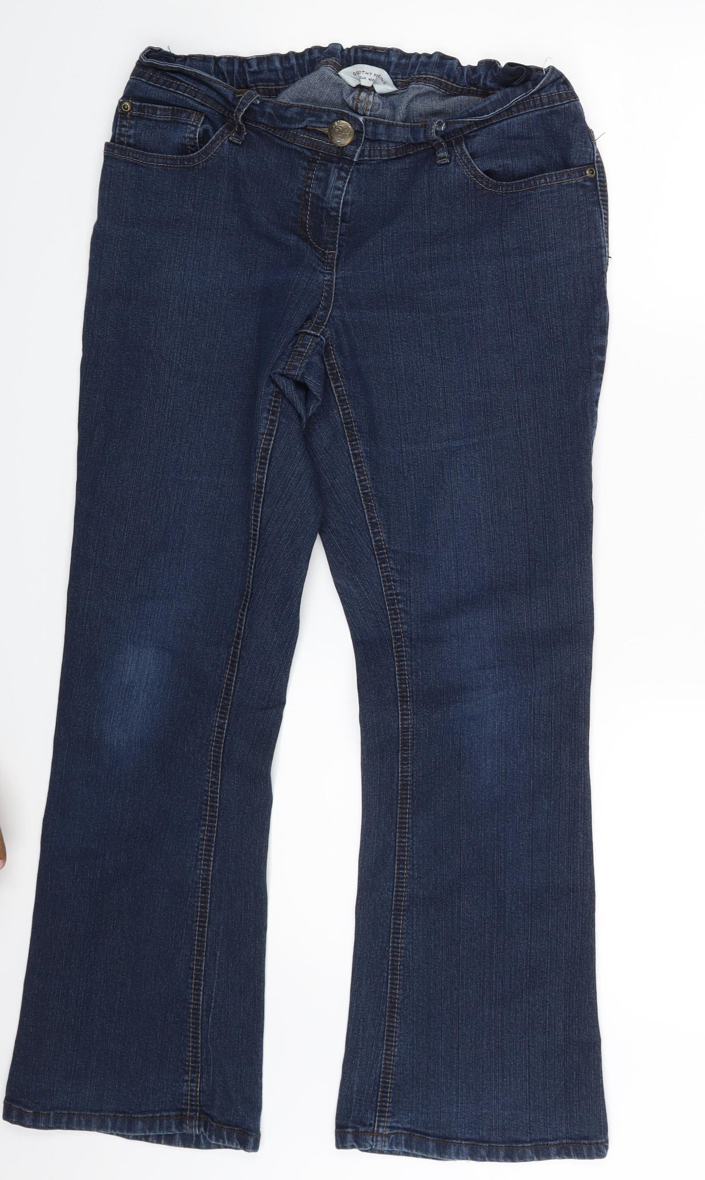 Dorothy Perkins Womens Blue  Denim Bootcut Jeans Size 12 L27 in