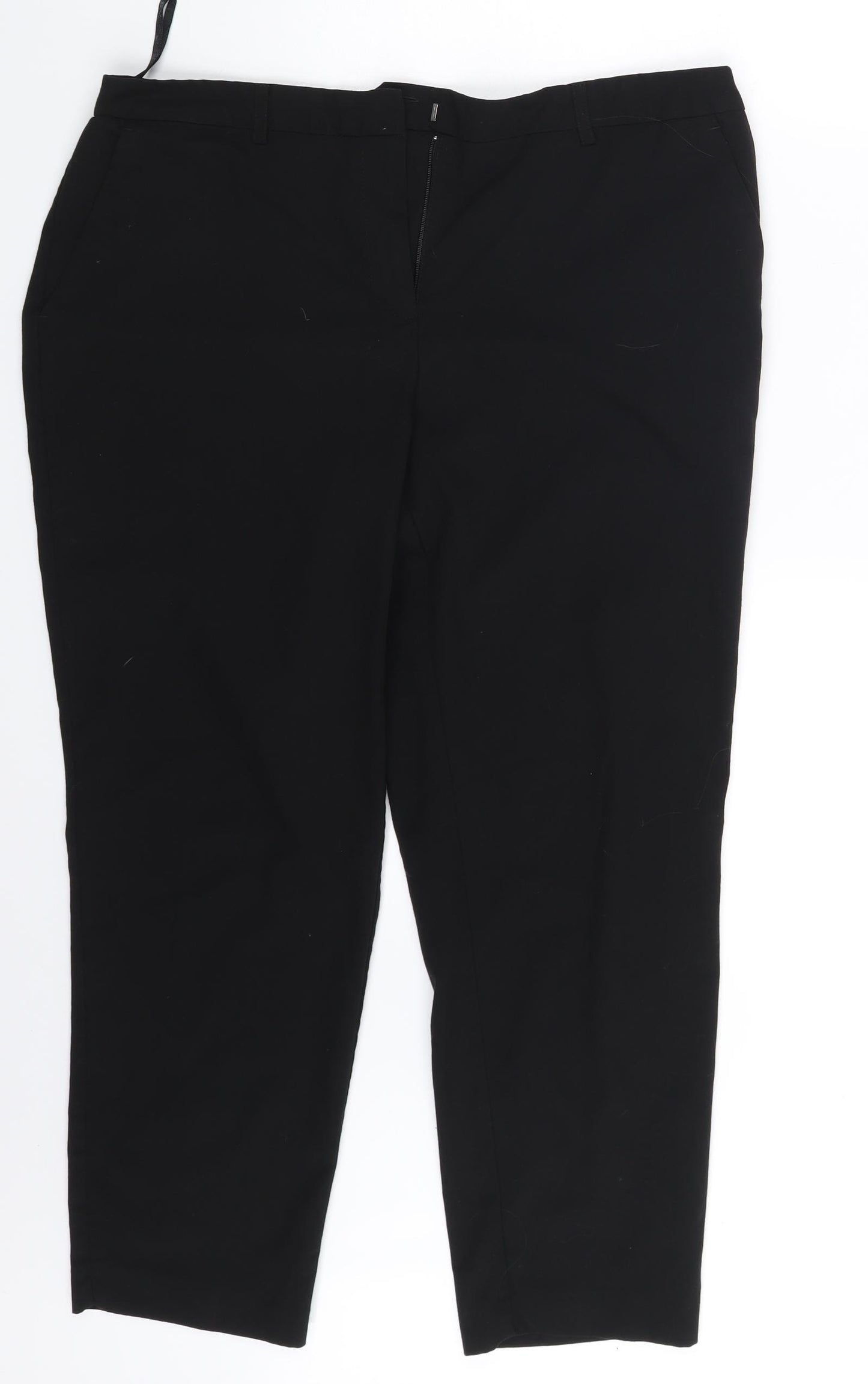 Dorothy Perkins Womens Black   Capri Trousers Size 14 L24.5 in