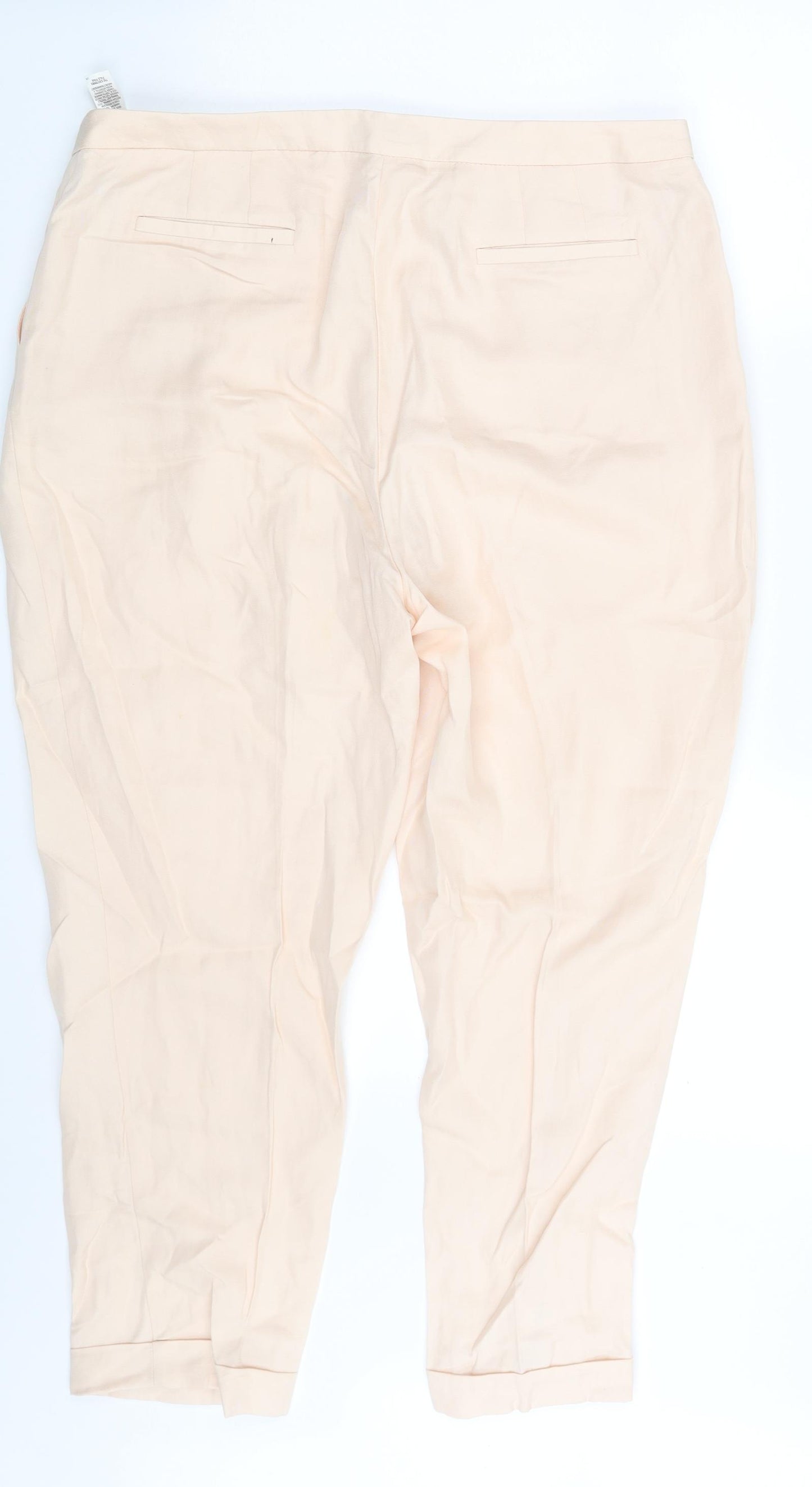Autograph Womens Pink   Cropped Trousers Size 16 L24 in