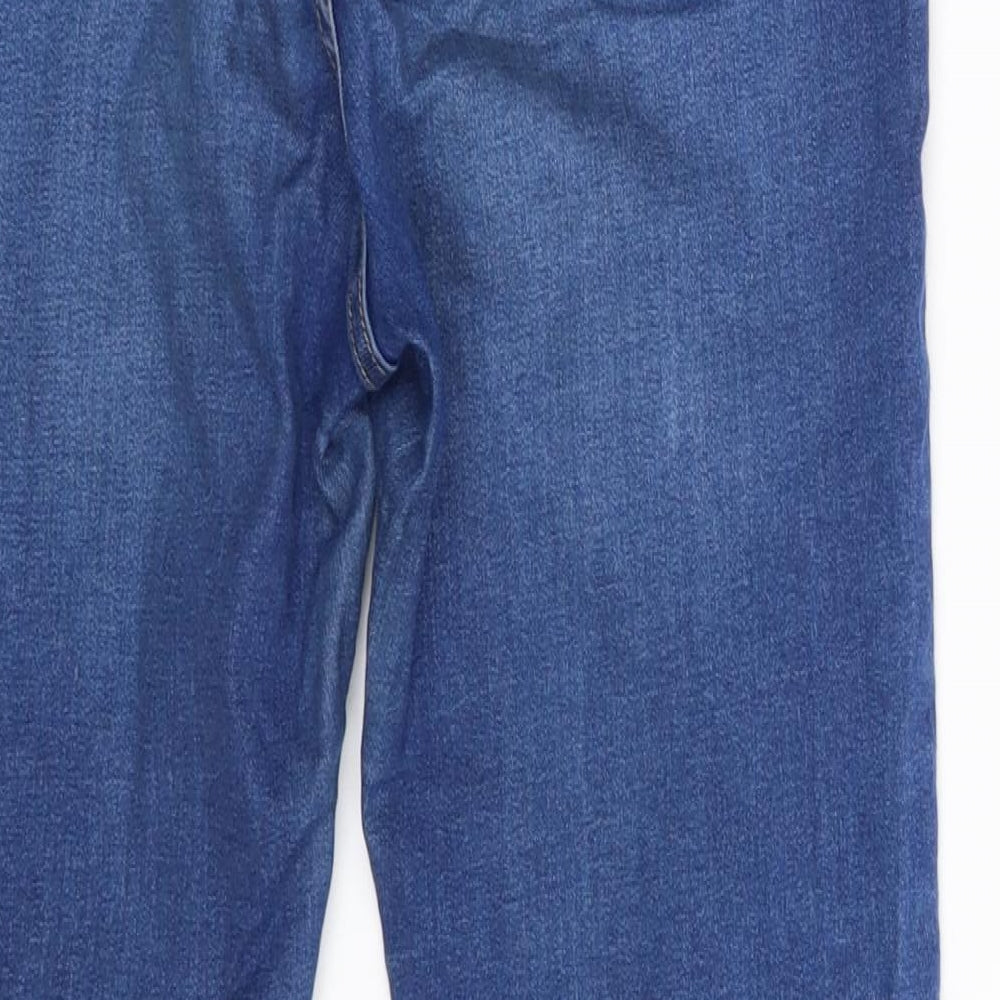New Look Womens Blue  Denim Jegging Leggings Size 8 L24 in