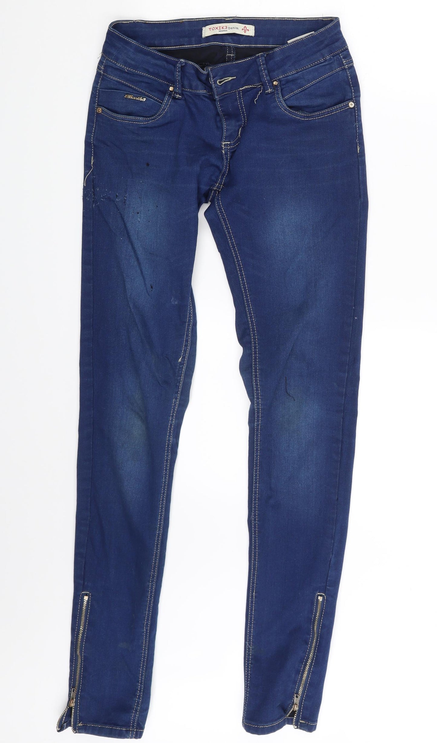 Toxik3  Womens Blue  Denim Skinny Jeans Size 8 L29 in