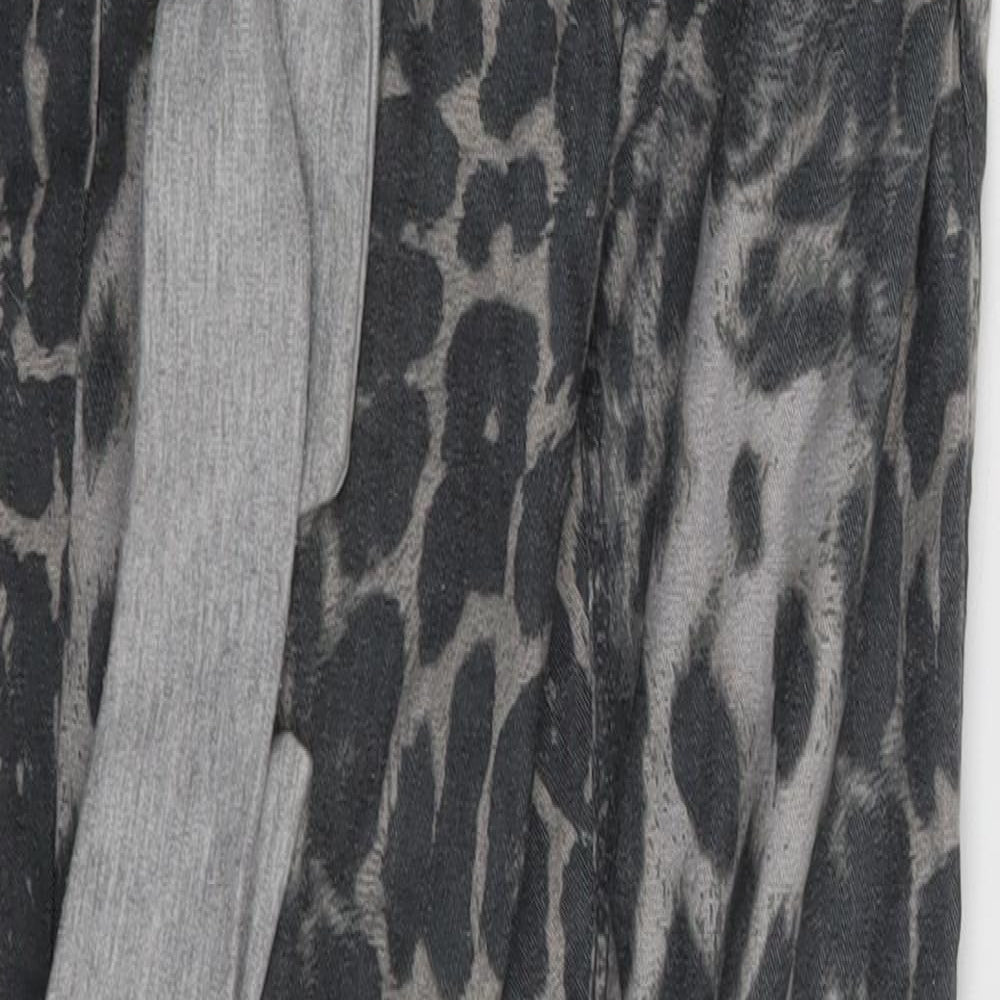 ASOS Womens Grey Animal Print Denim Skinny Jeans Size 8 L26 in