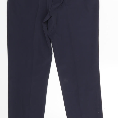 Ayhan Womens Blue   Chino Trousers Size M L25.5 in