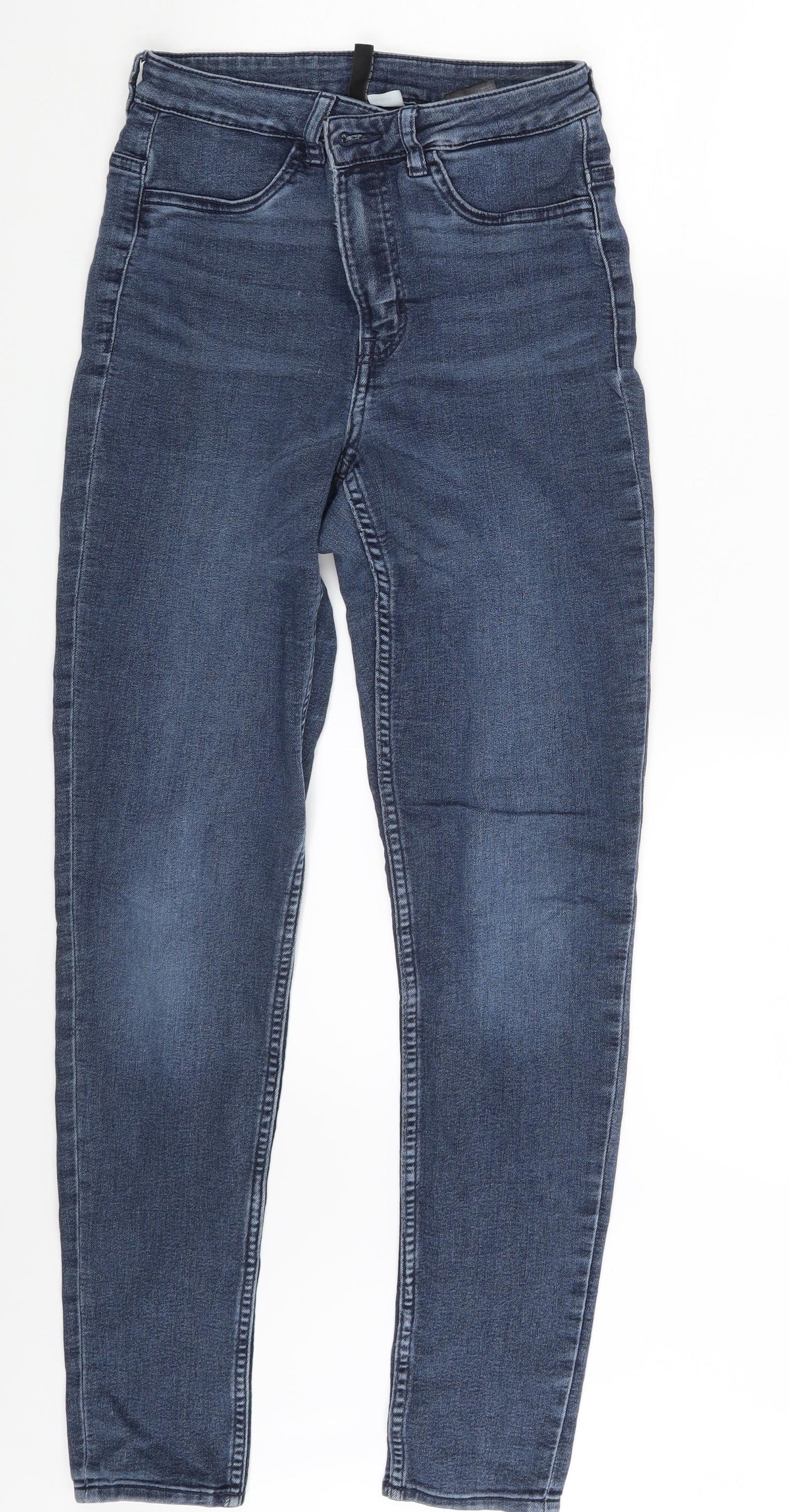 Divided Womens Blue  Denim Skinny Jeans Size 8 L27 in