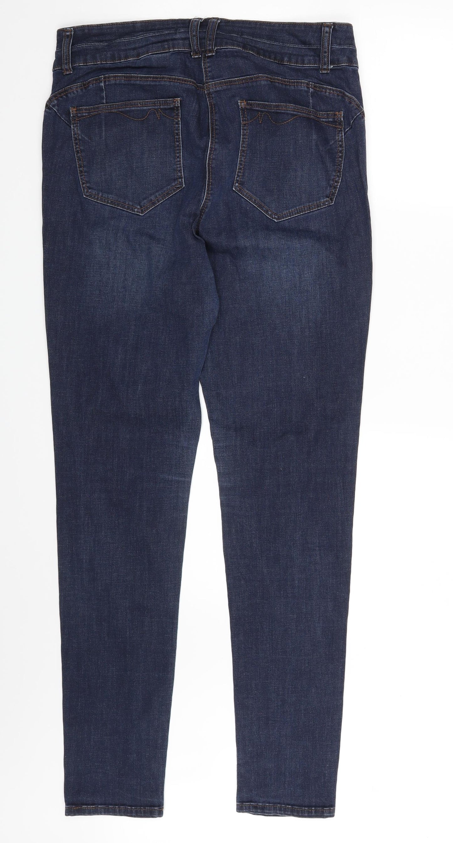 NEXT Womens Blue  Denim Skinny Jeans Size 16 L30 in