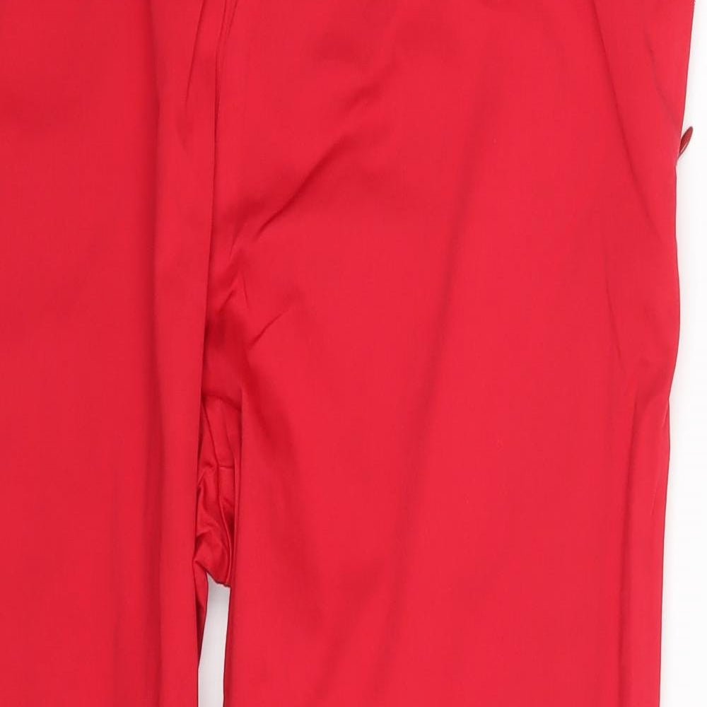 M&S Womens Red  Denim Capri Leggings Size 14 L21 in