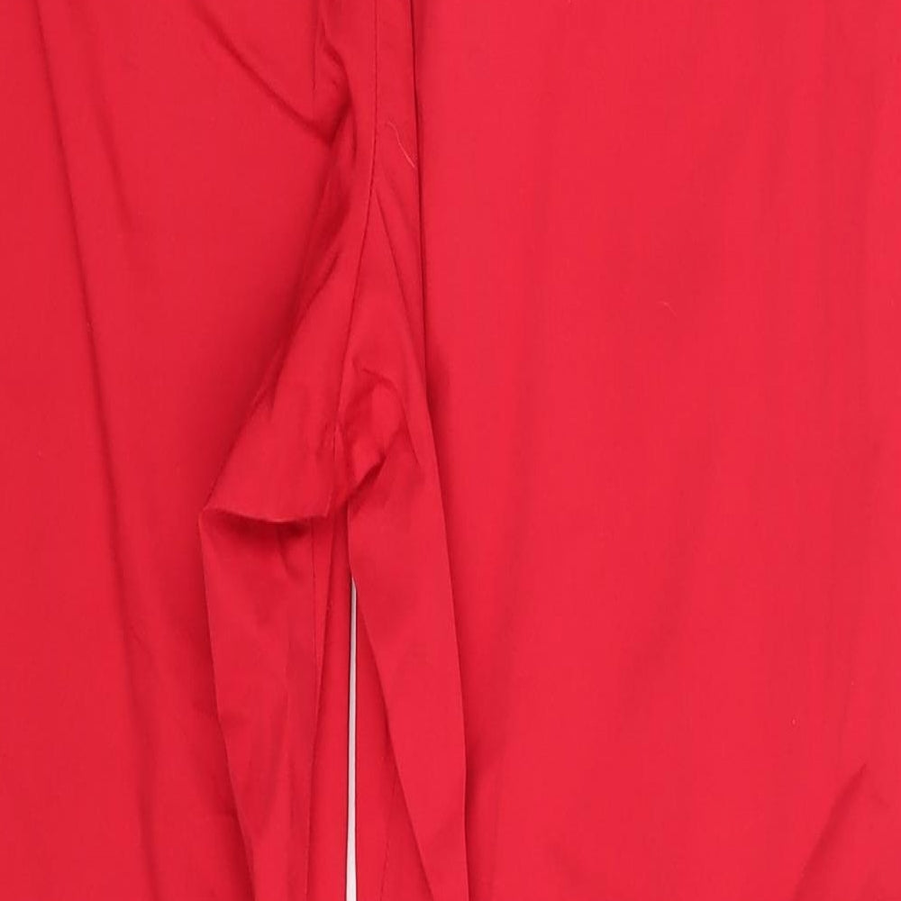 M&S Womens Red  Denim Capri Leggings Size 14 L21 in