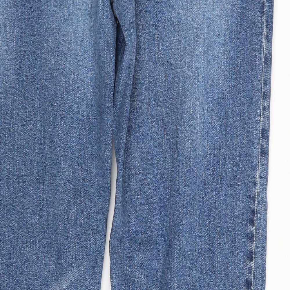 John Devin Mens Blue  Denim Straight Jeans Size 34 L34 in