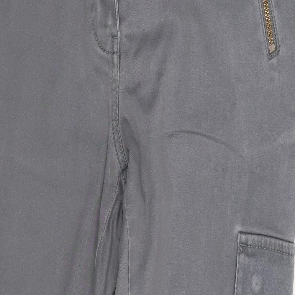 M&S Womens Grey   Trousers  Size 14 L26 in