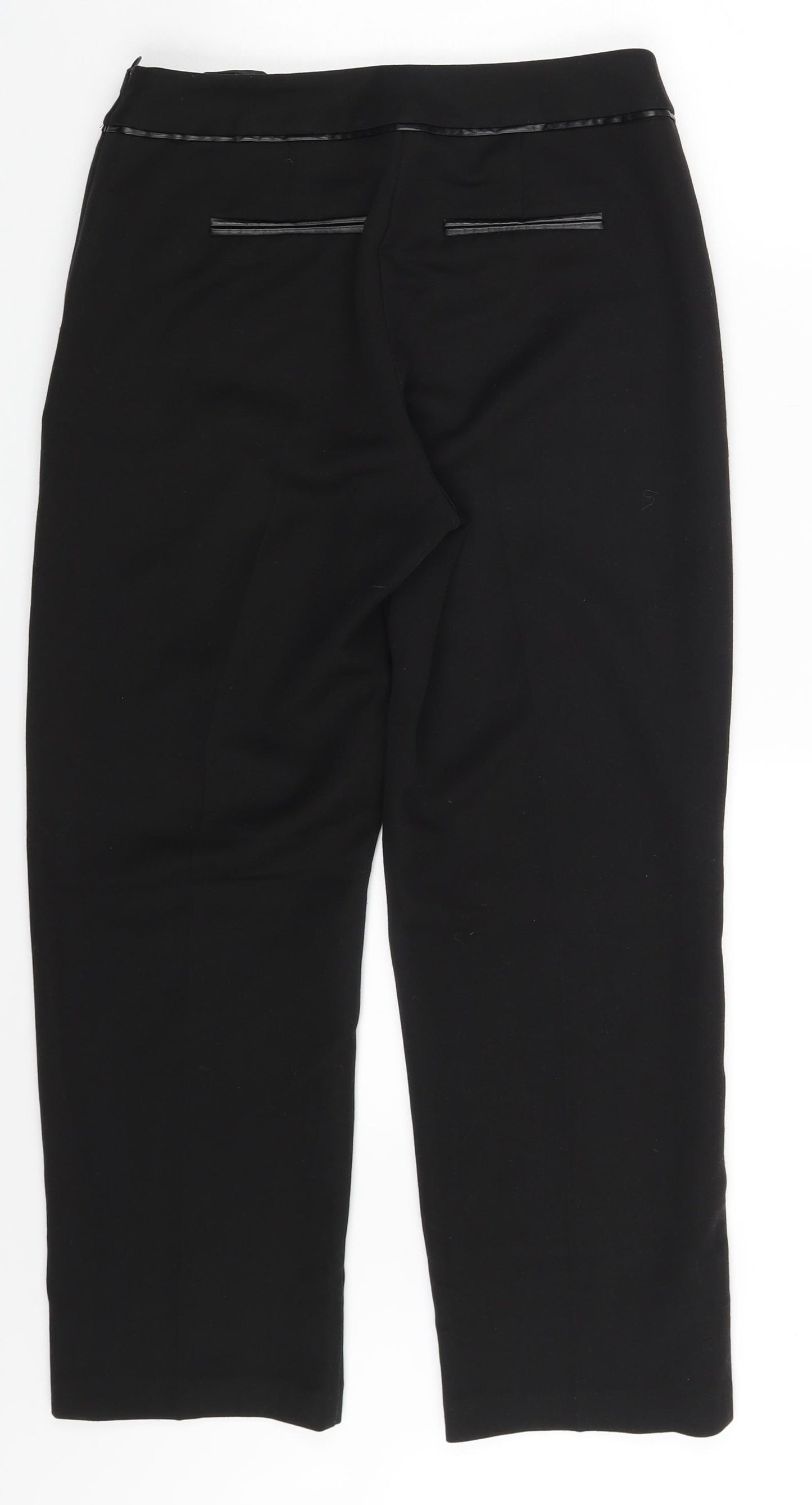 F&F Womens Black   Capri Trousers One Size L23 in