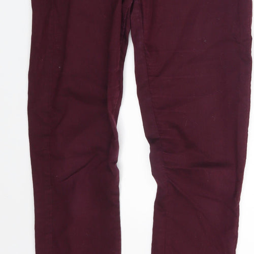 Denim Co. Womens Purple  Denim Skinny Jeans Size 8 L27 in