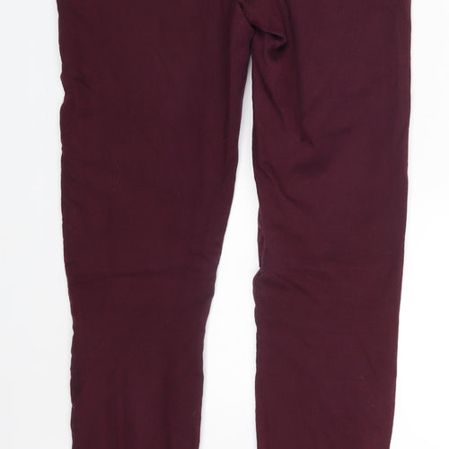 Denim Co. Womens Purple  Denim Skinny Jeans Size 8 L27 in