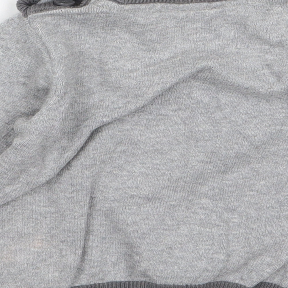 Nutmeg Boys Grey  Knit Pullover Jumper Size 9-12 Months