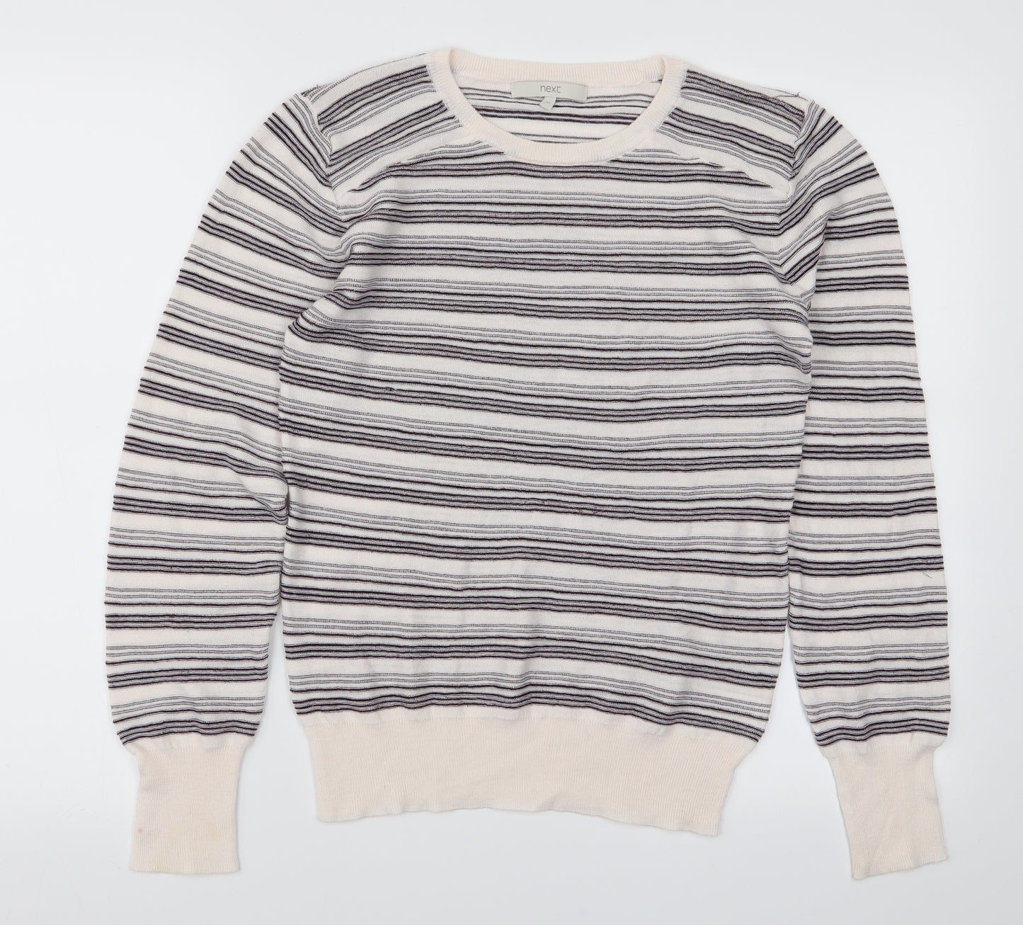 NEXT Womens Purple Striped Knit Pullover Jumper Size 12