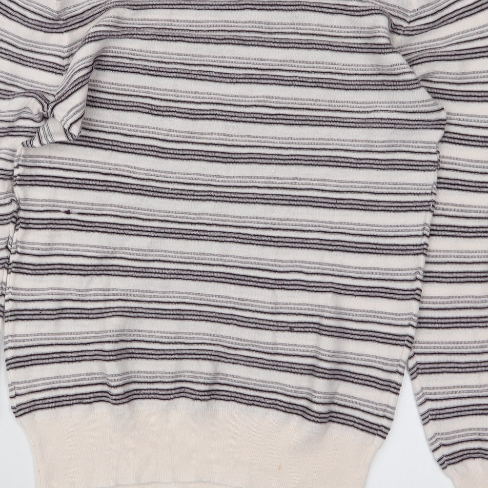 NEXT Womens Purple Striped Knit Pullover Jumper Size 12