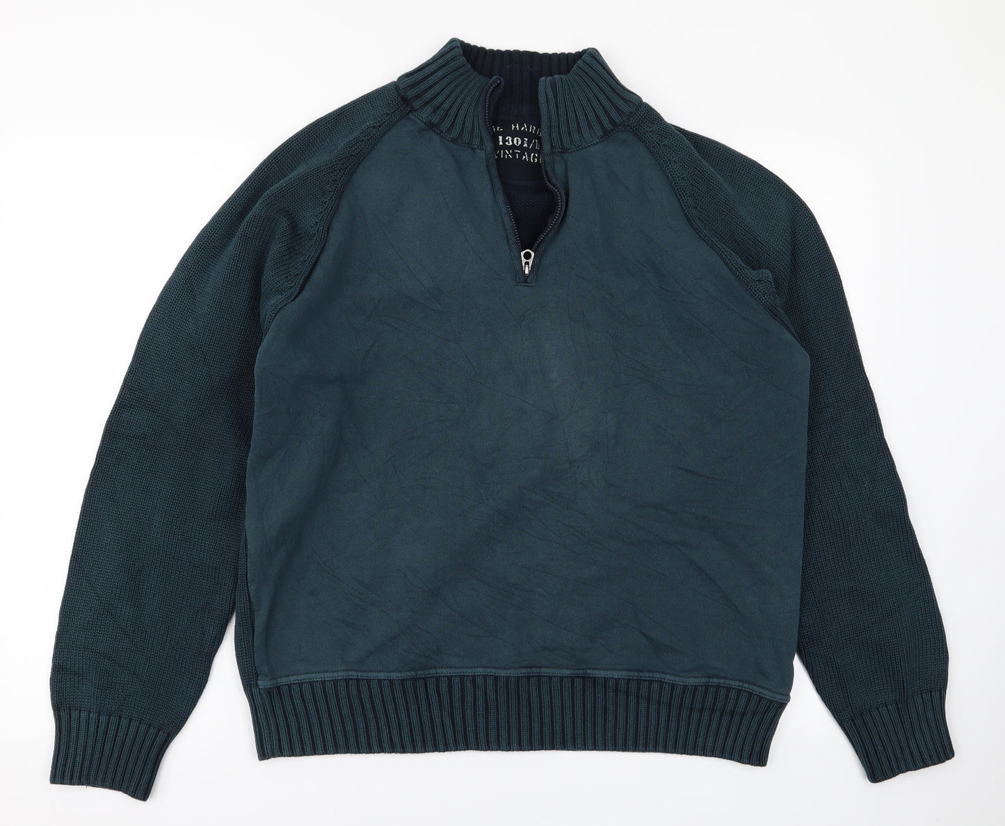 Blue Harbour Mens Green   Pullover Sweatshirt Size L