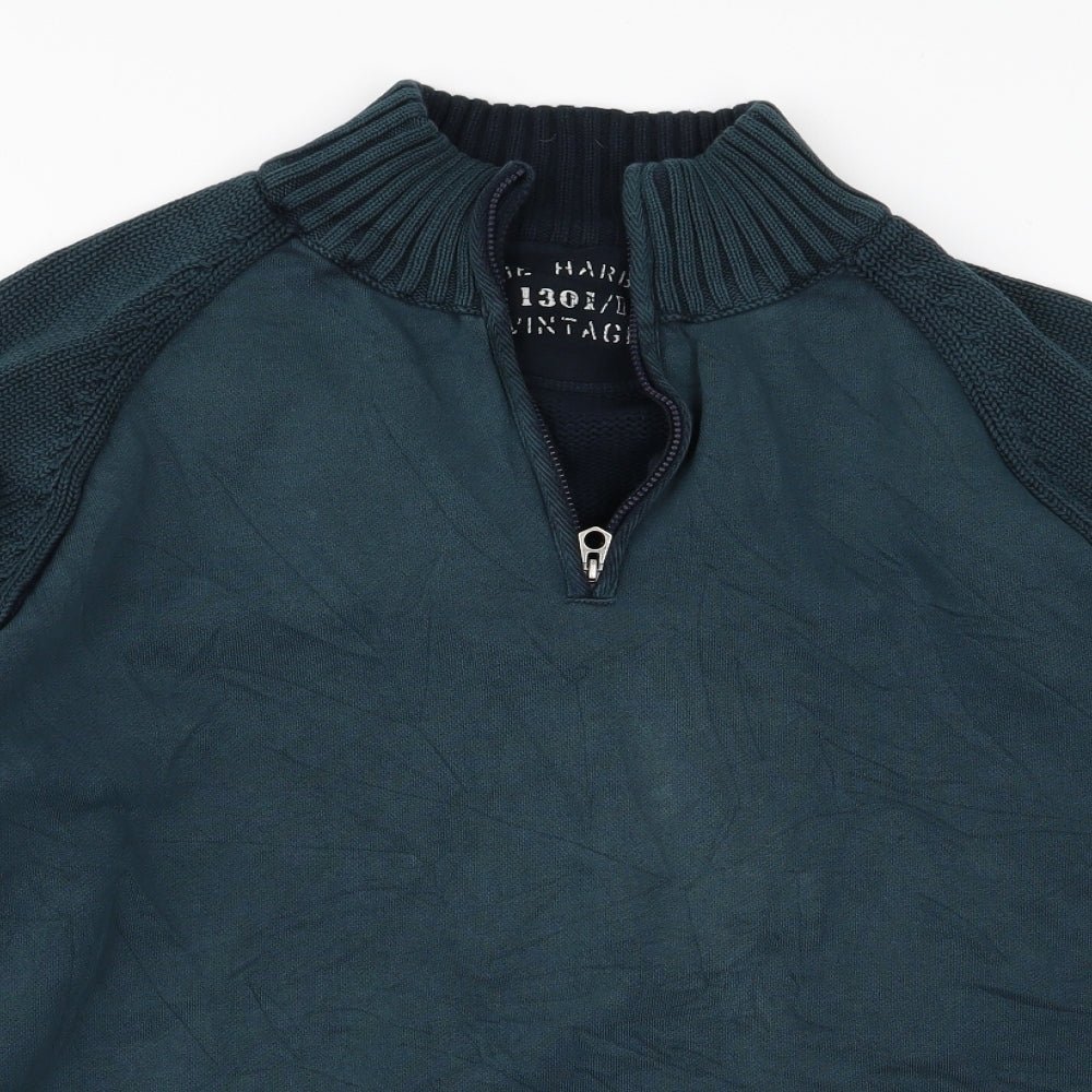 Blue Harbour Mens Green   Pullover Sweatshirt Size L