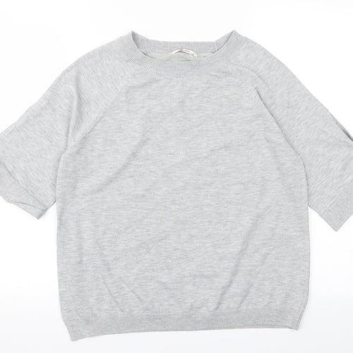 TU Womens Grey  Knit Pullover Jumper Size 12