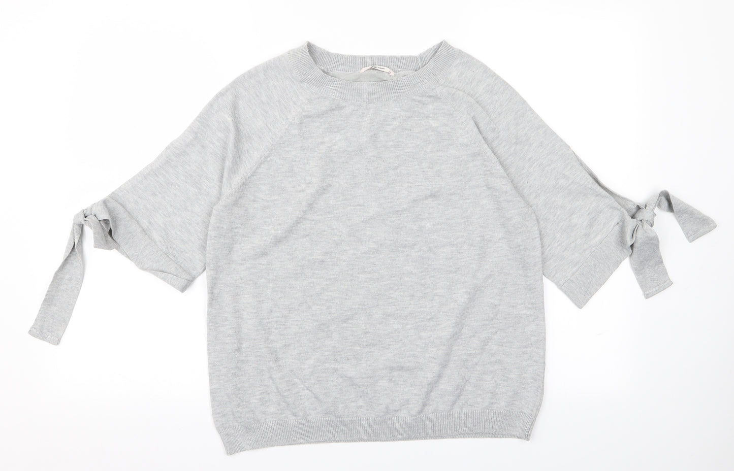 TU Womens Grey  Knit Pullover Jumper Size 12
