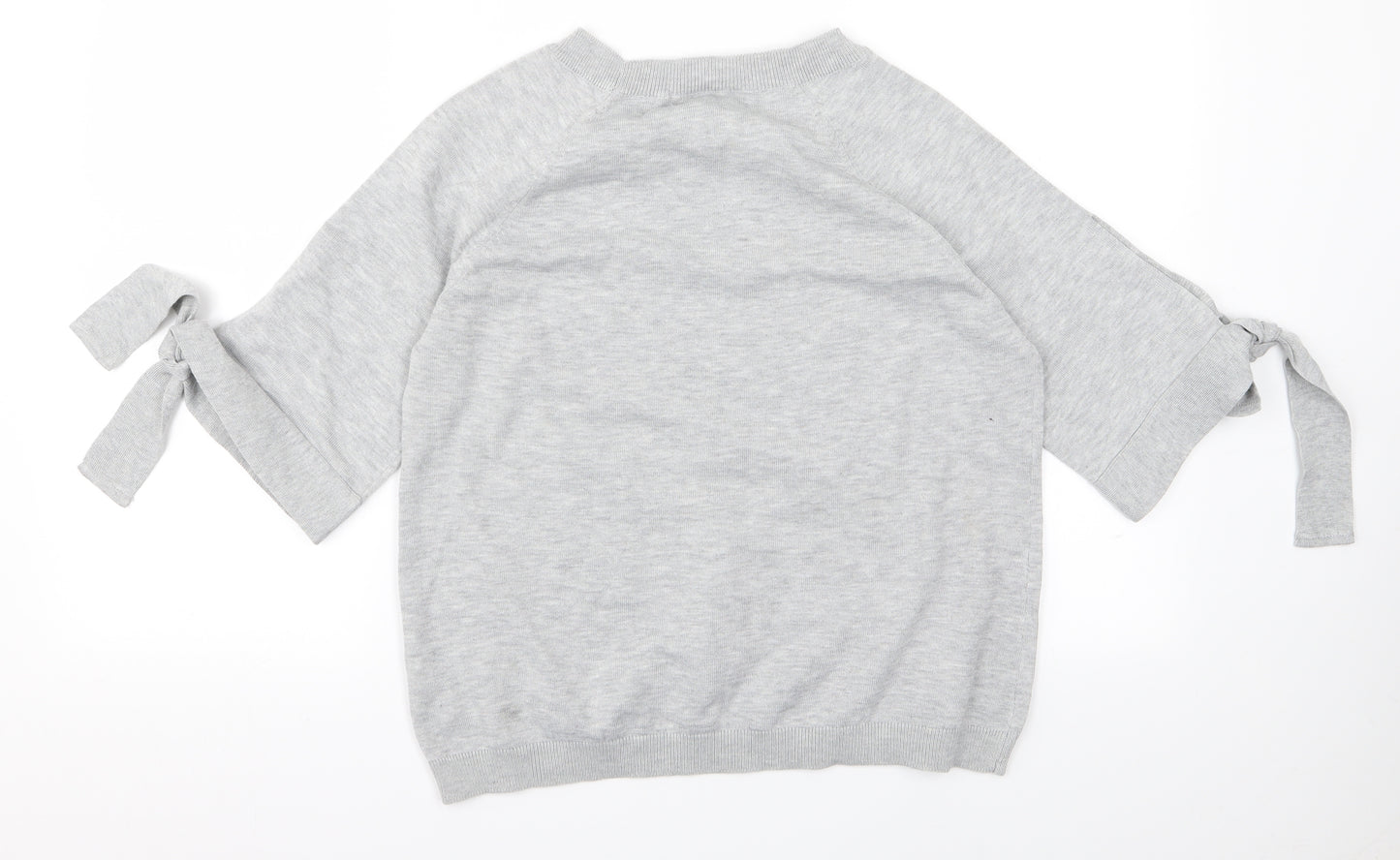 TU Womens Grey  Knit Pullover Jumper Size 12
