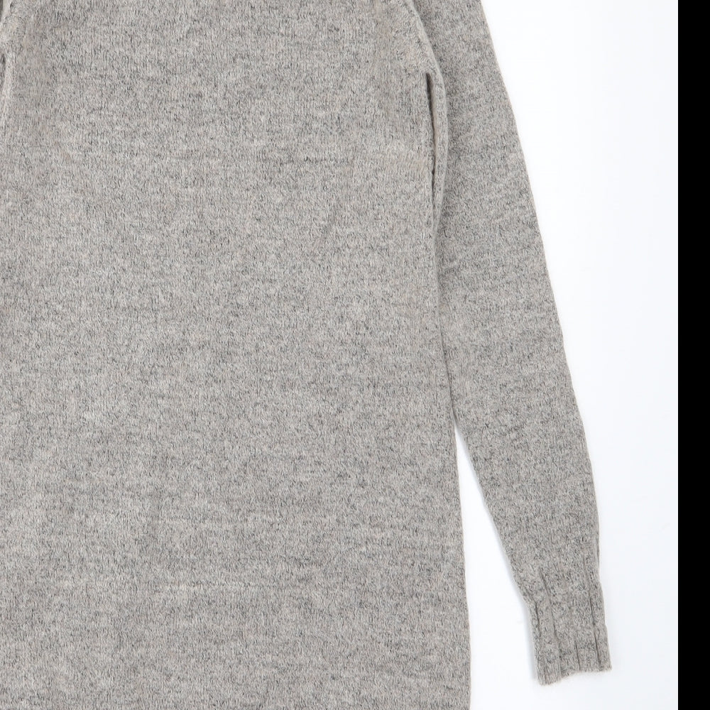 Crew Clothing Womens Grey  Knit Jumper Dress  Size 8