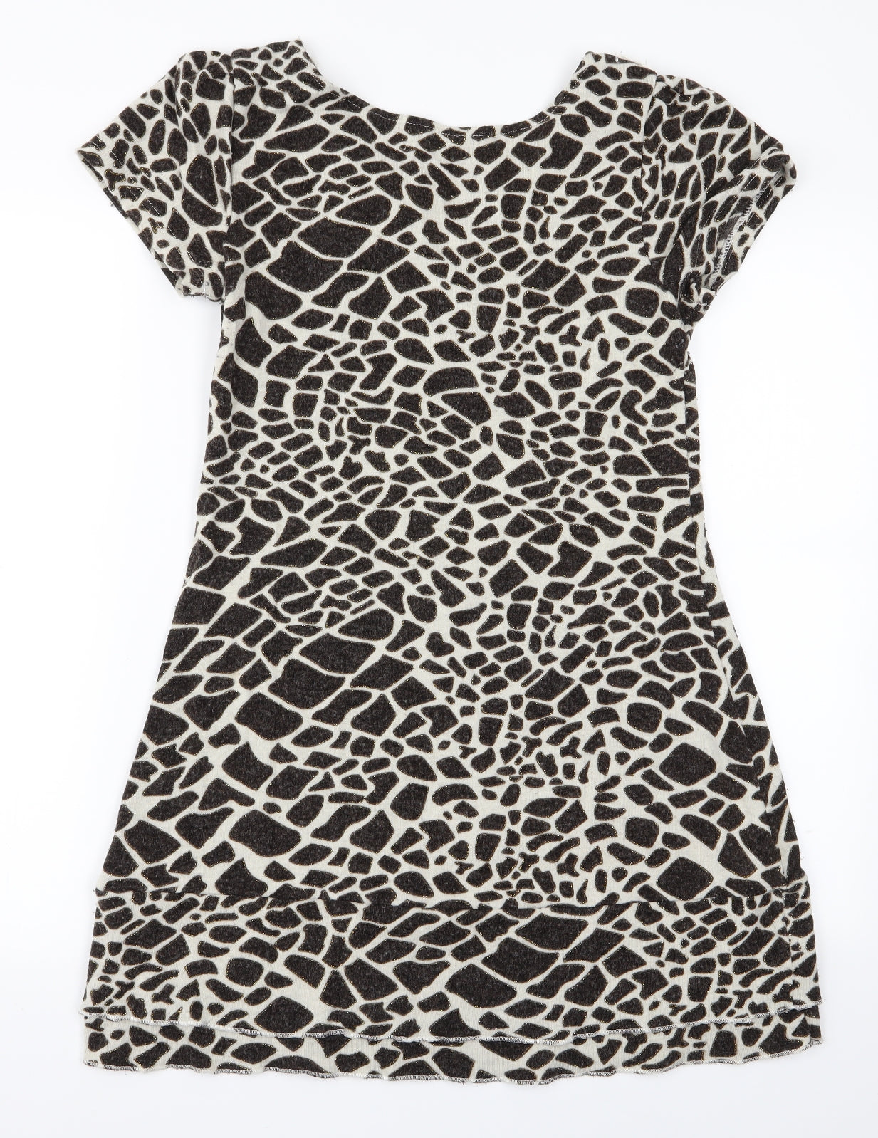 PussyCat Womens Brown Animal Print Knit A-Line  Size M